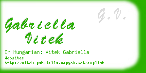 gabriella vitek business card